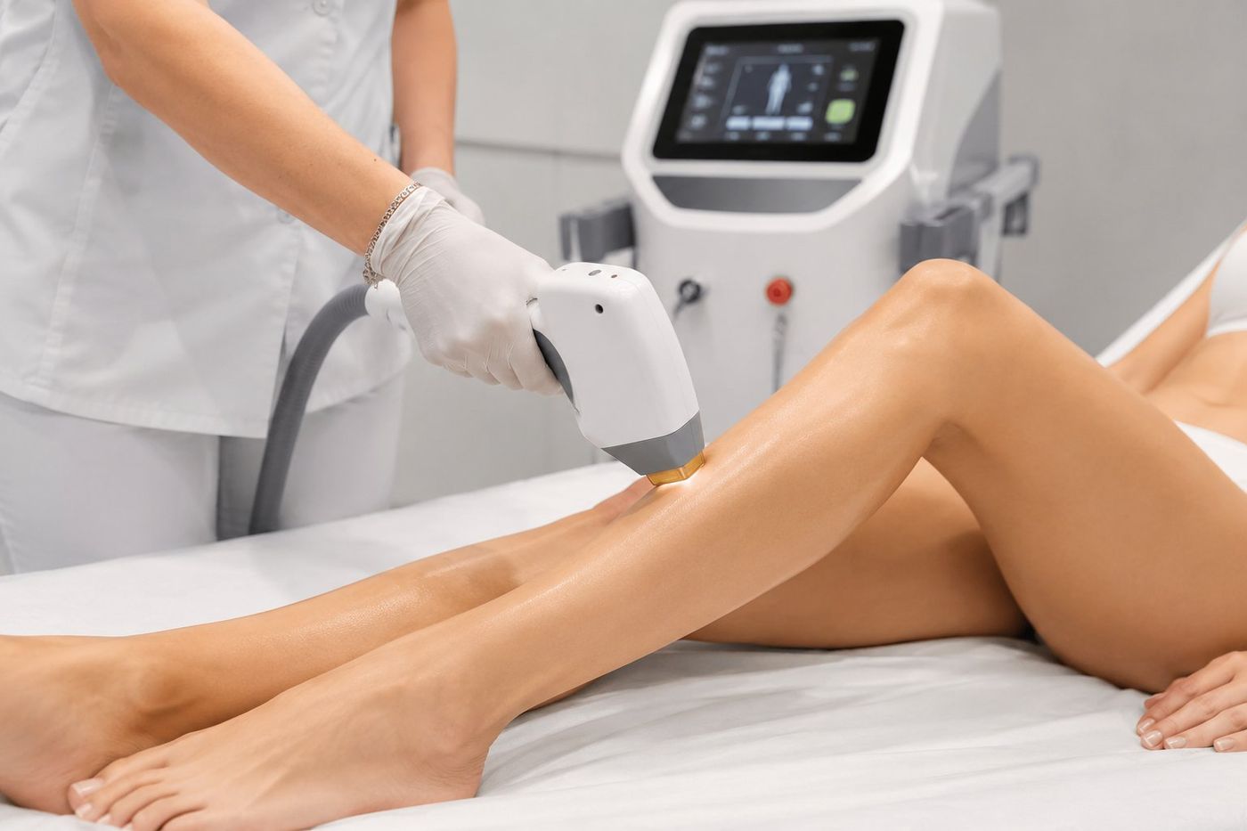 Épilation laser diode quadribande jambes à Nice